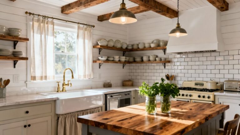 30 Stunning Farmhouse Cottage Kitchen Ideas