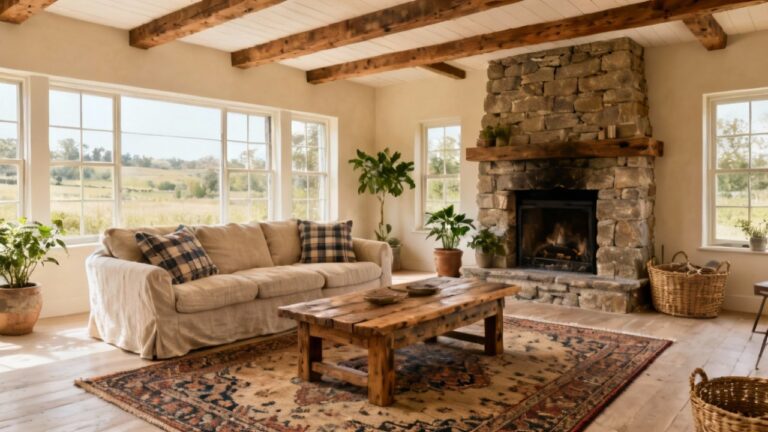33 Beautiful Country Living Room Decor Ideas
