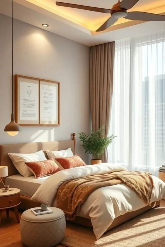 Almond Brown Bedroom