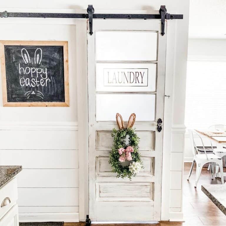 Barn Door Kitchen Entry