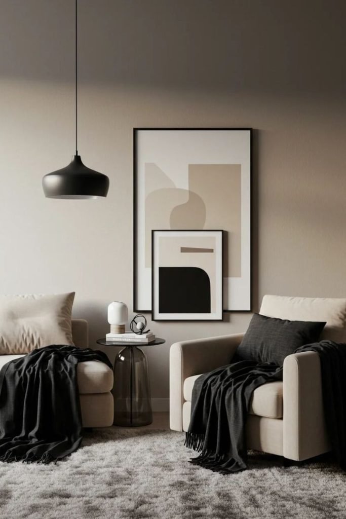 Beige Textured Lounge