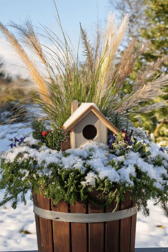 Birch Basket Planter