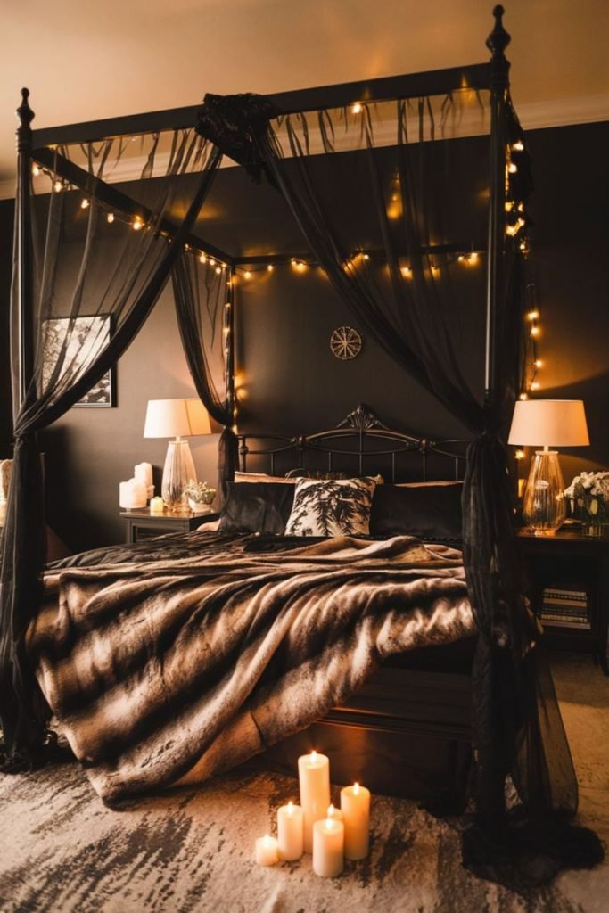 Black Candle Bedroom