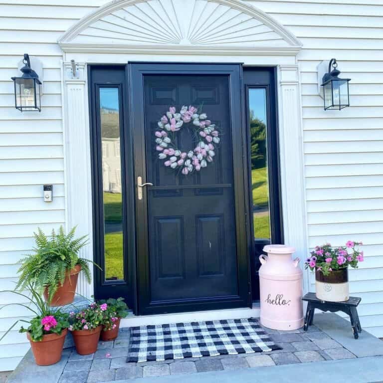 Black Door Pink Wreath