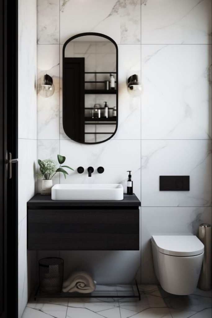 Black Frame Bathroom