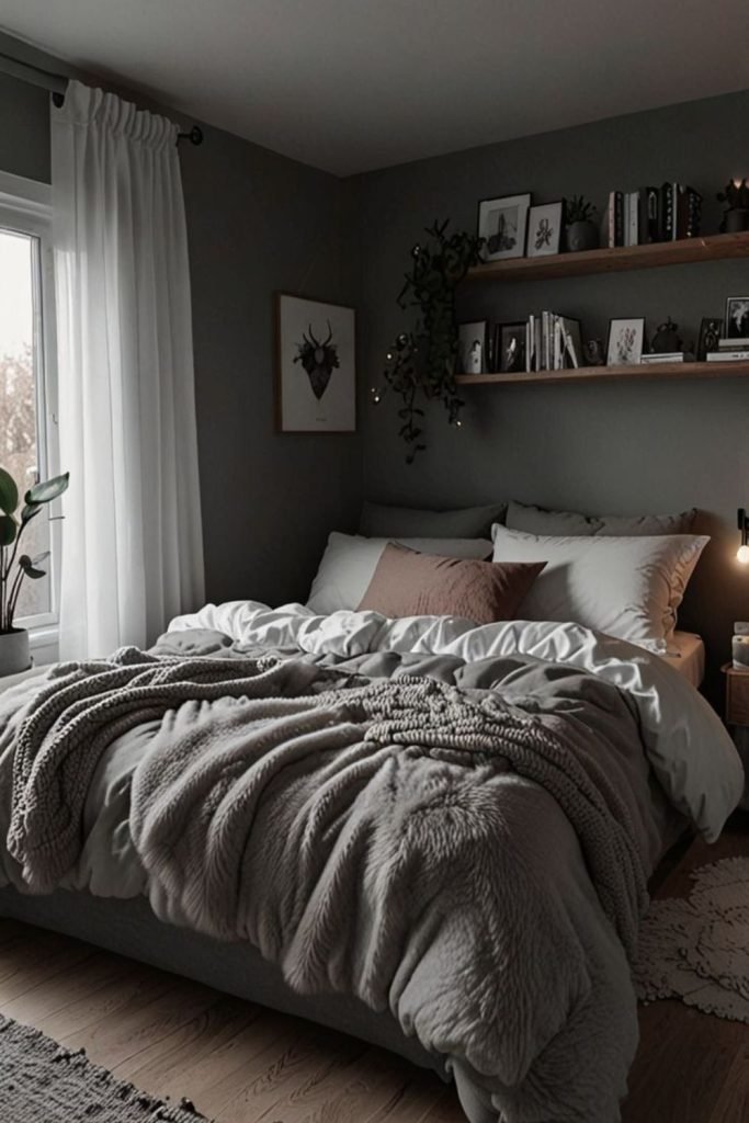 Black Gray Bedroom