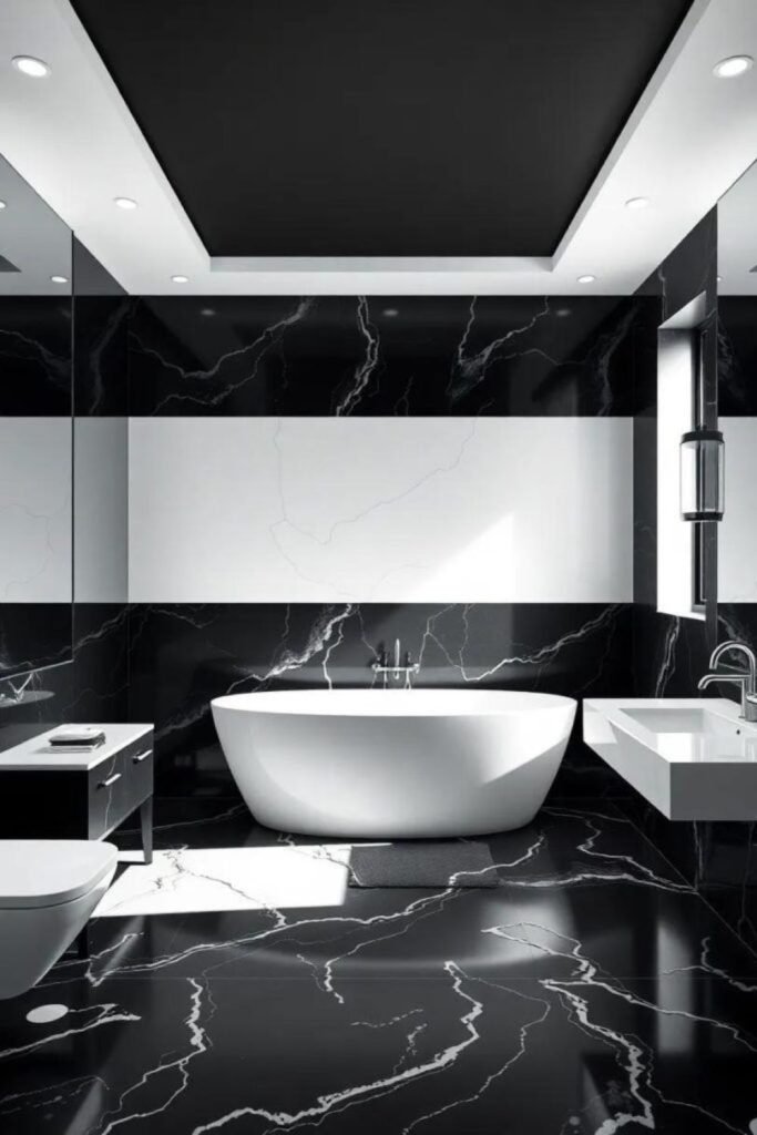 Black Marble Bathroom