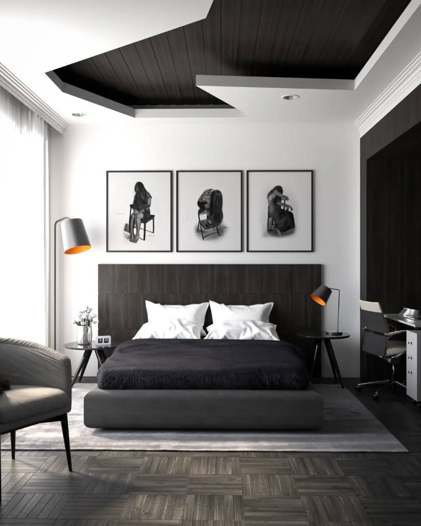 Black White Bedroom