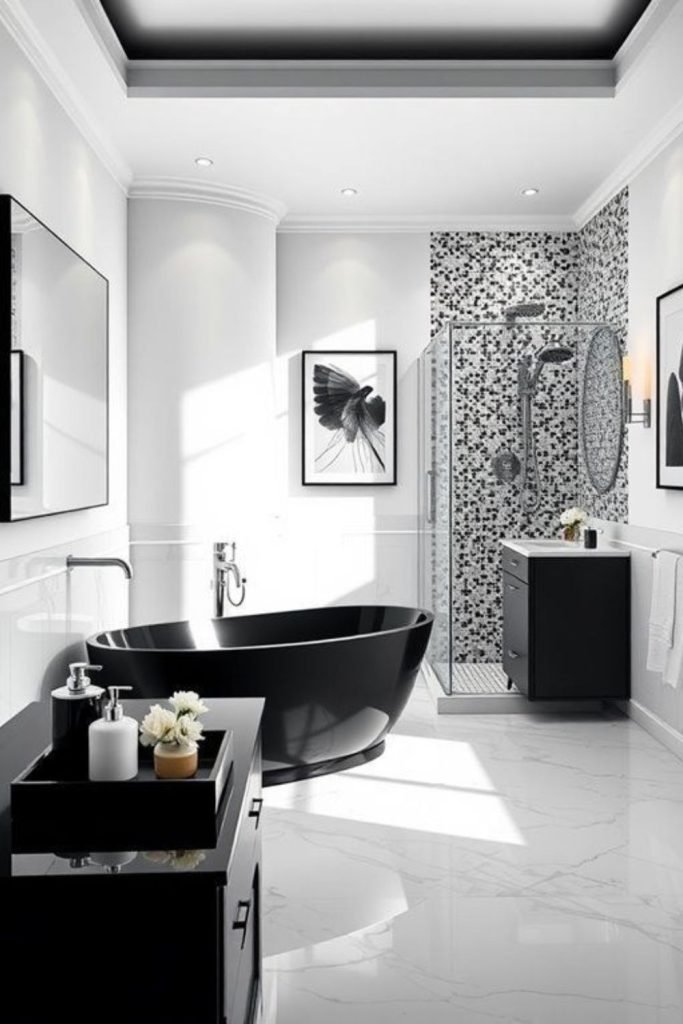 Black White Tiles