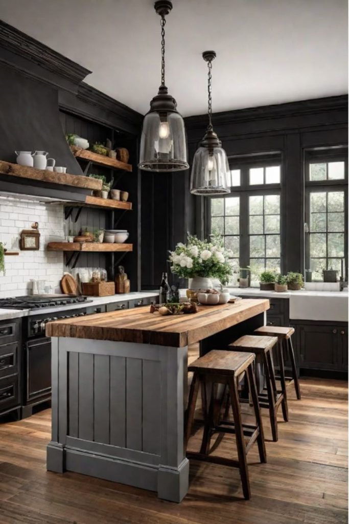 Black Wood Kitchen