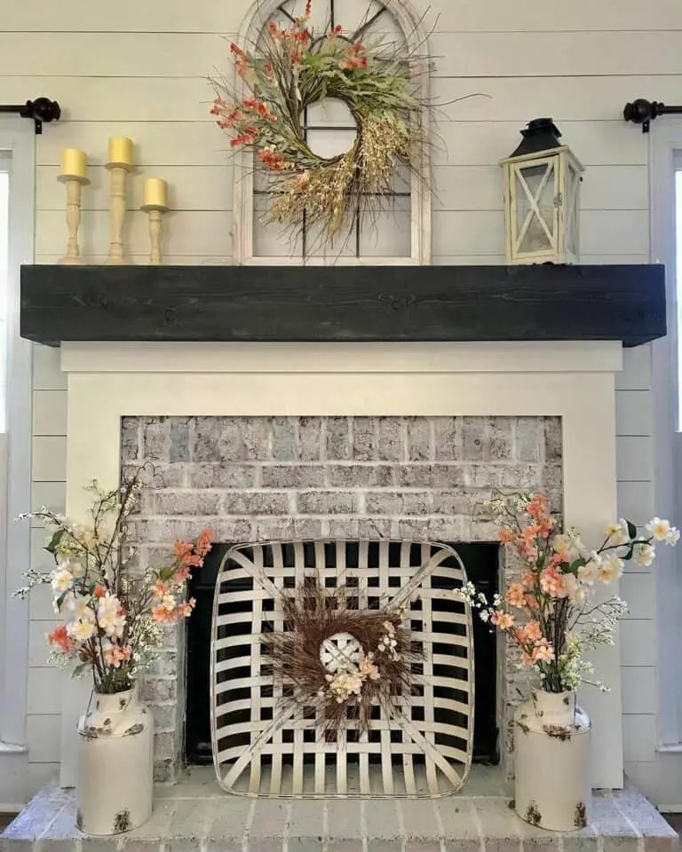 Black Wood Mantel