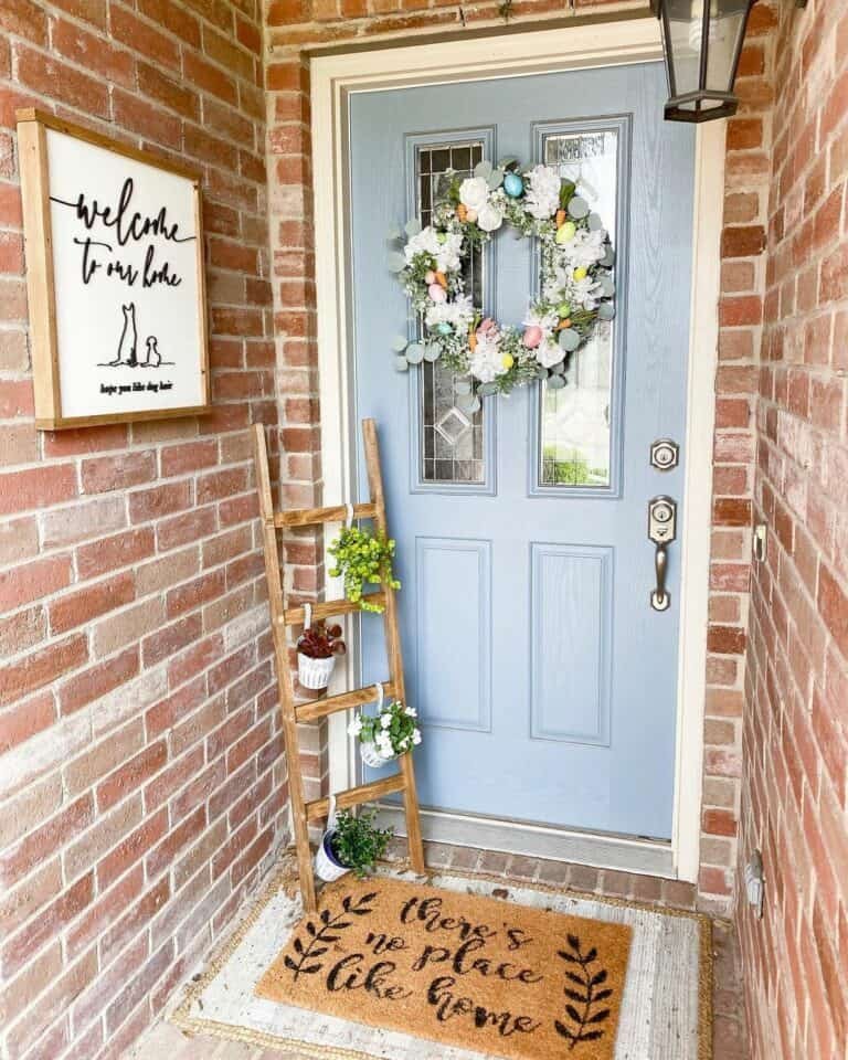 Blue Door Wreath