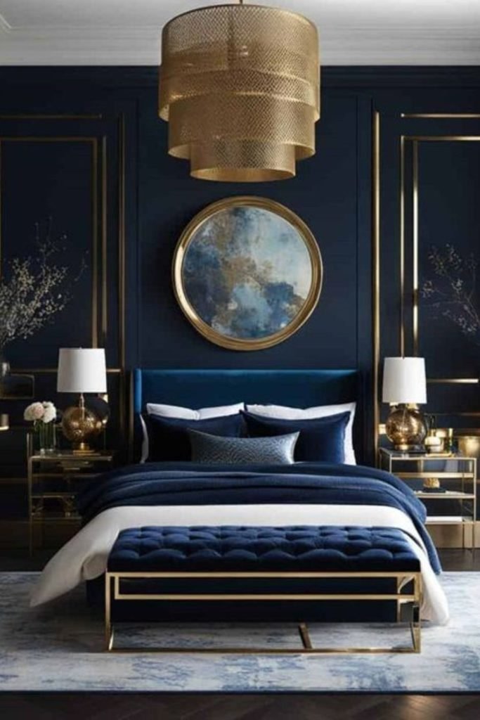 Blue Luxury Bedroom