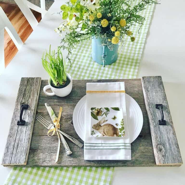 Blue Pitcher Centerpiece