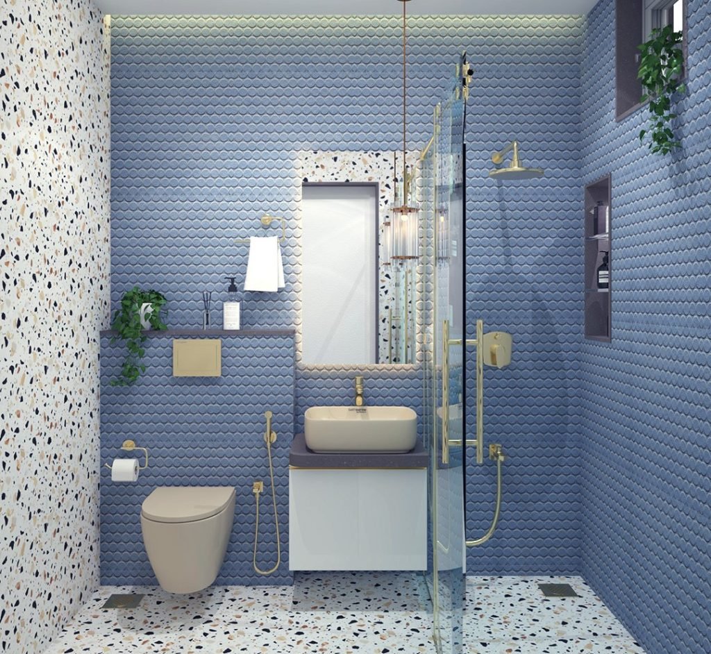 Blue Textured Tiles
