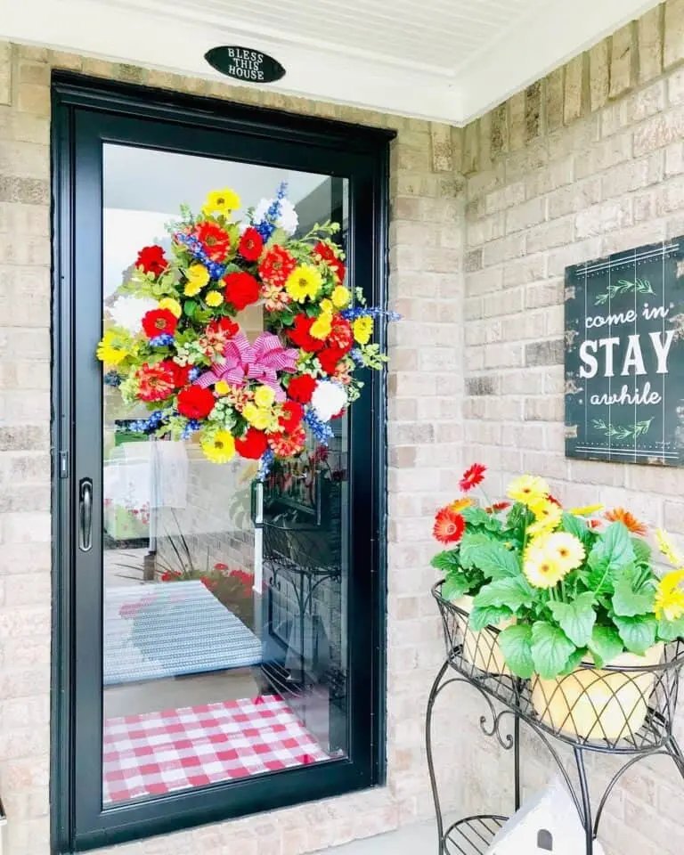 Brick Entrance Wreath