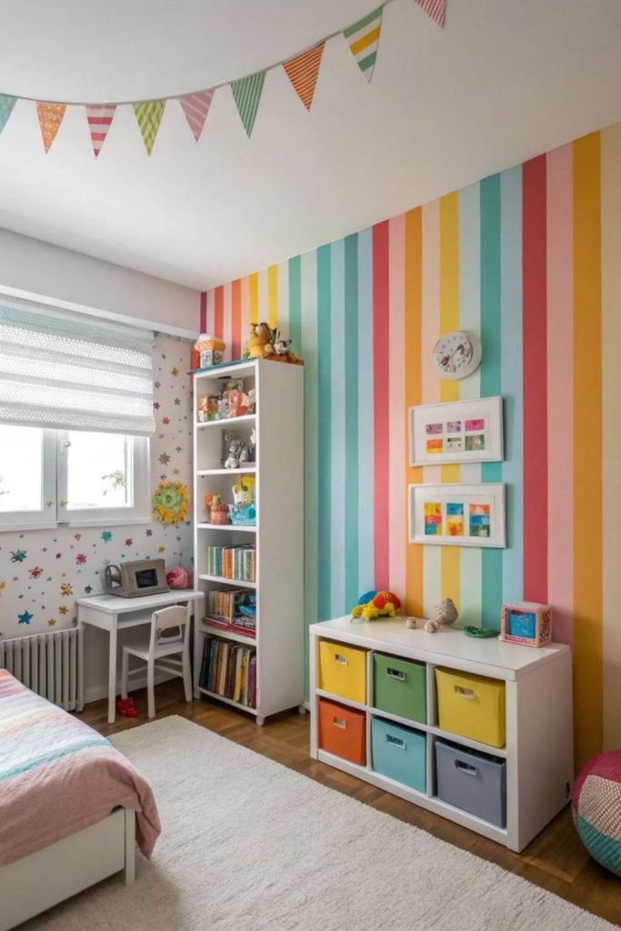 Bright Striped Walls