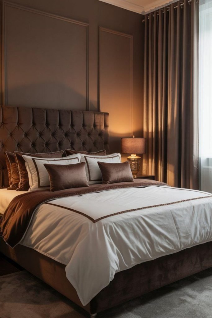 Butterscotch Brown Bedroom