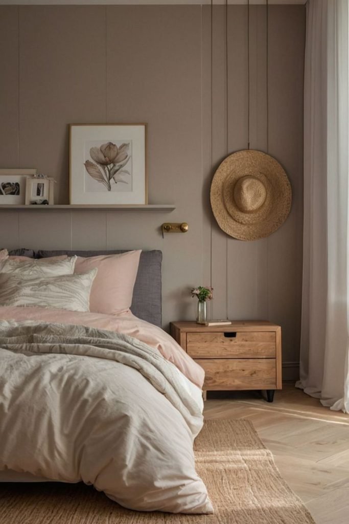 Caramel Gray Bedroom