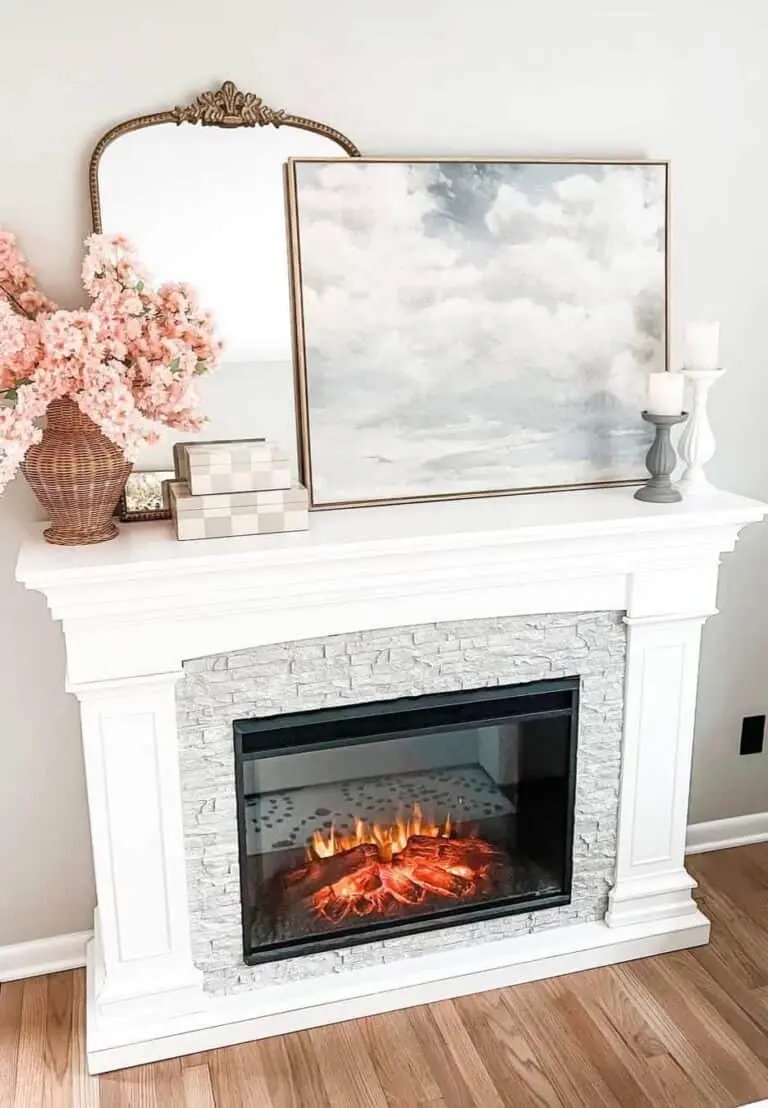 Cloud Print Mantel