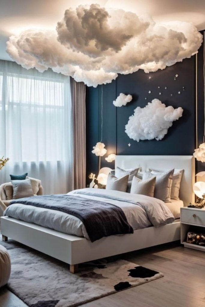 Cloudy Bedroom Design