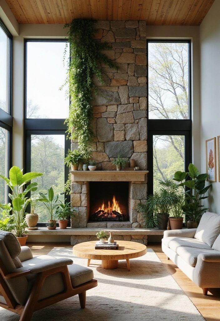 Coastal Fireplace Style