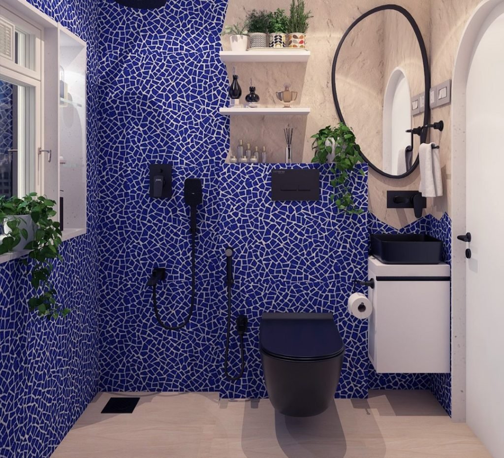 Cobalt Mosaic Tiles