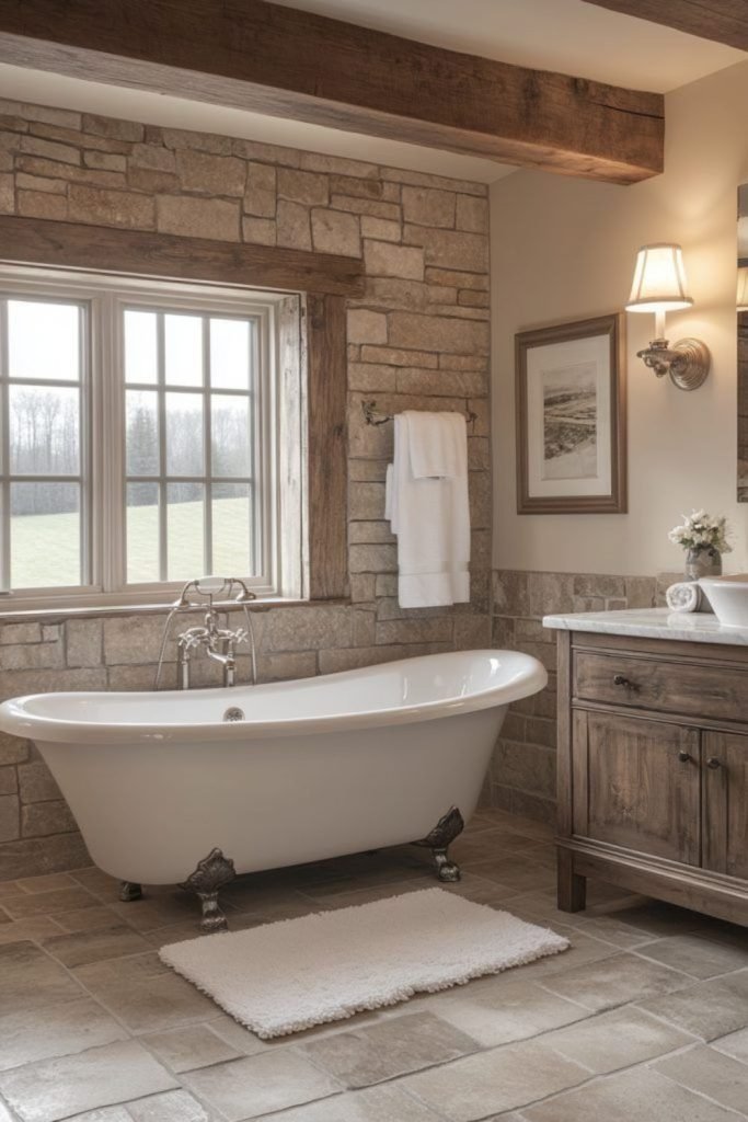Cobblestone Clawfoot Tub