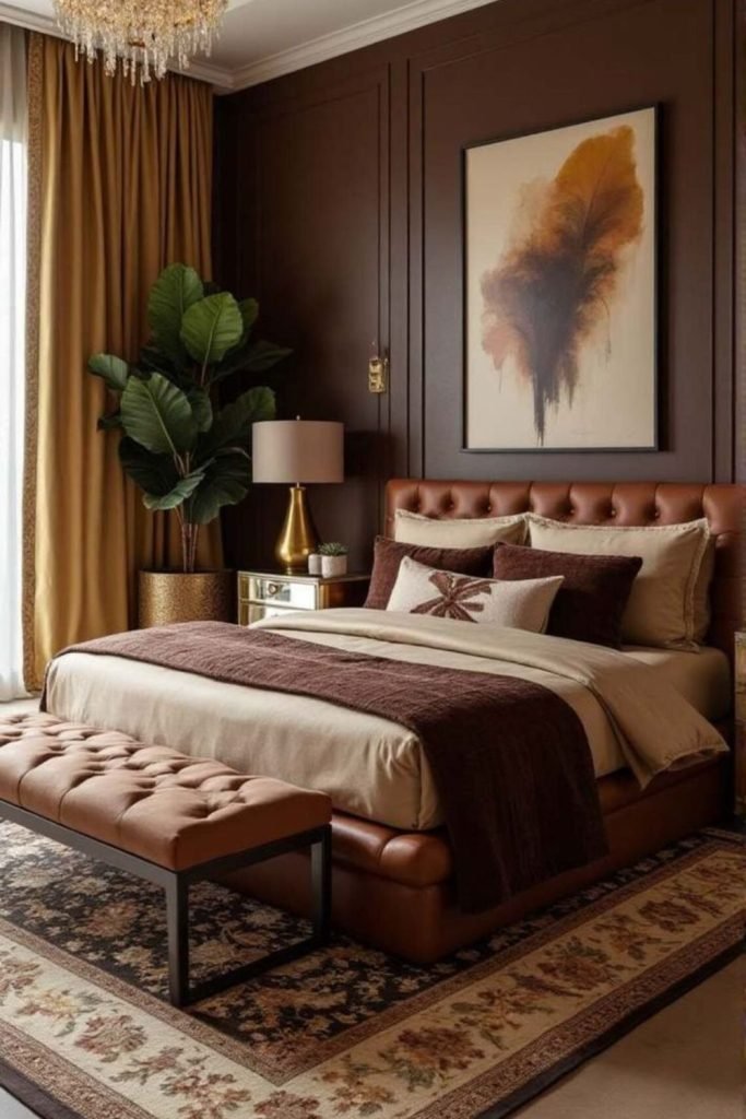 Cocoa Minimalist Bedroom