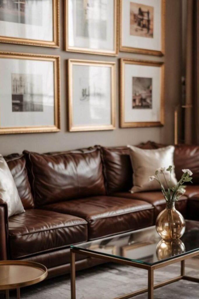 Copper Leather Lounge