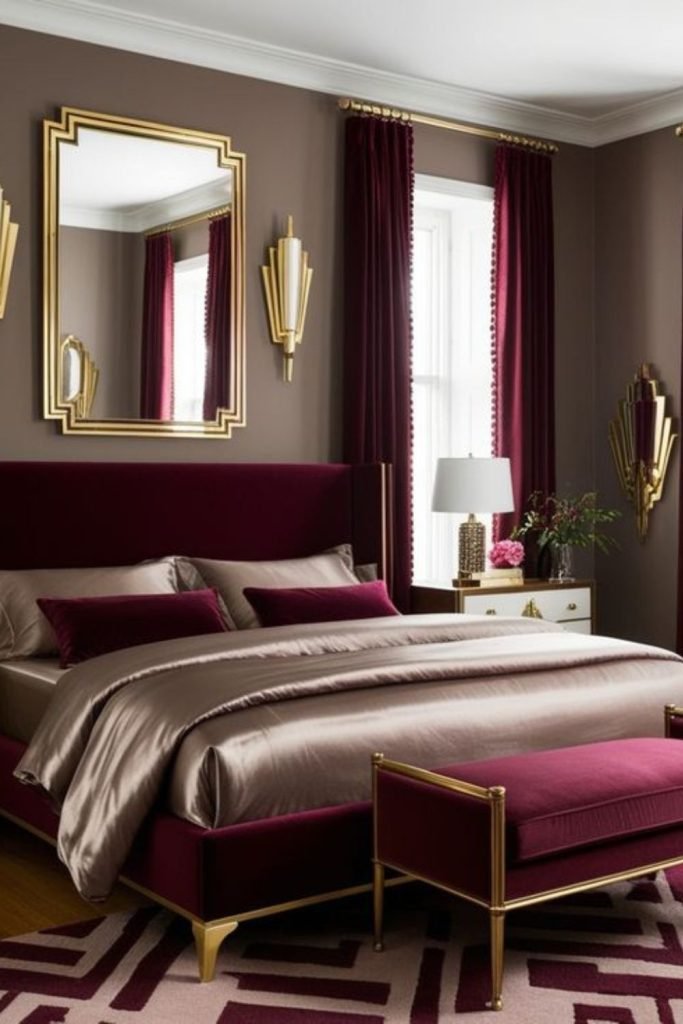 Cranberry Bedroom Textures