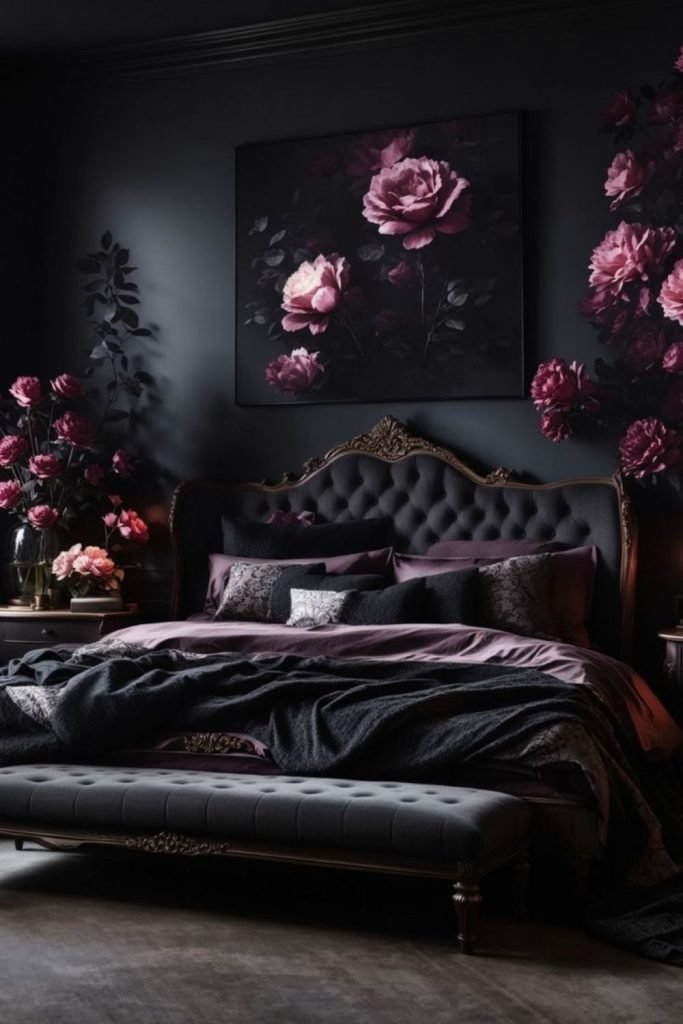 Dark Floral Walls