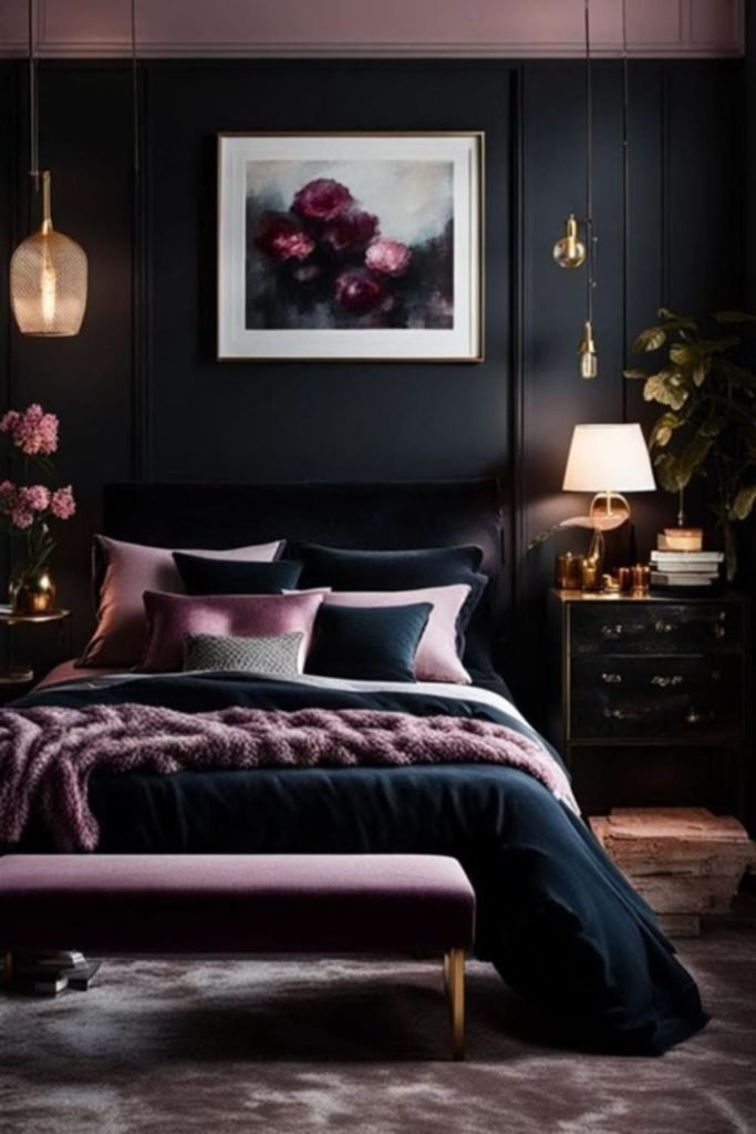 Dark Plum Walls