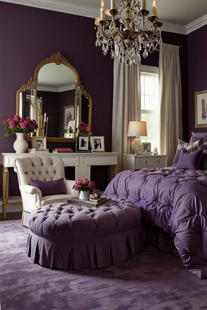 Dark Purple Bedroom