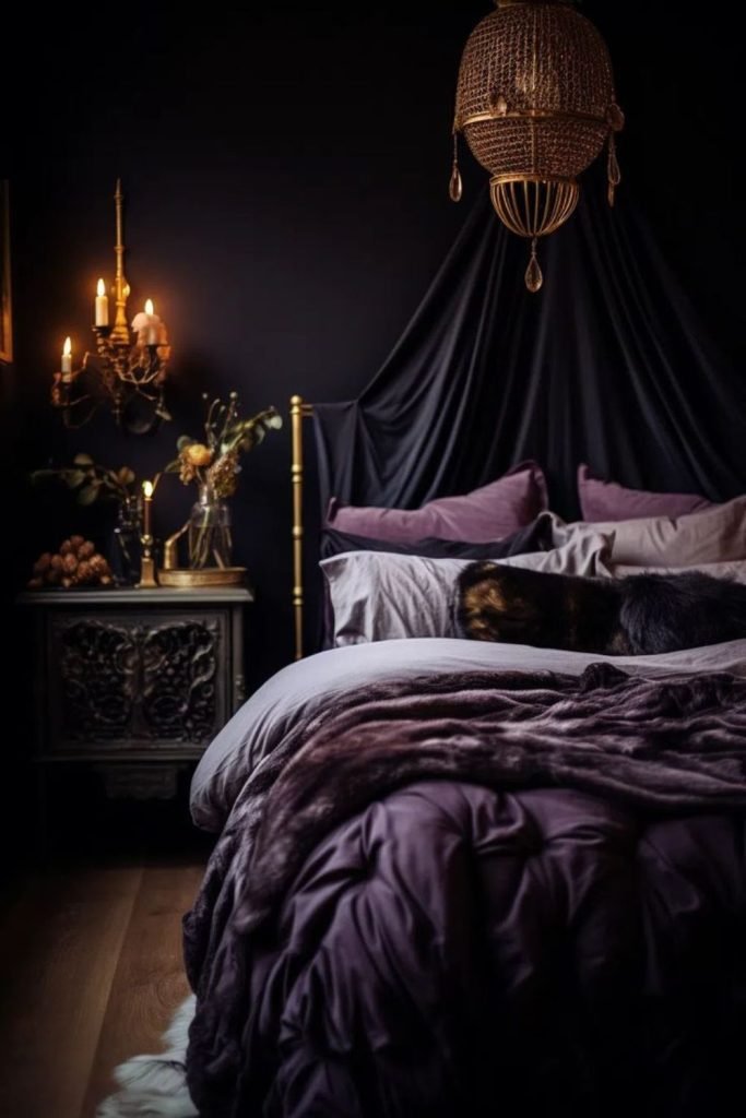 Dark Purple Bedroom