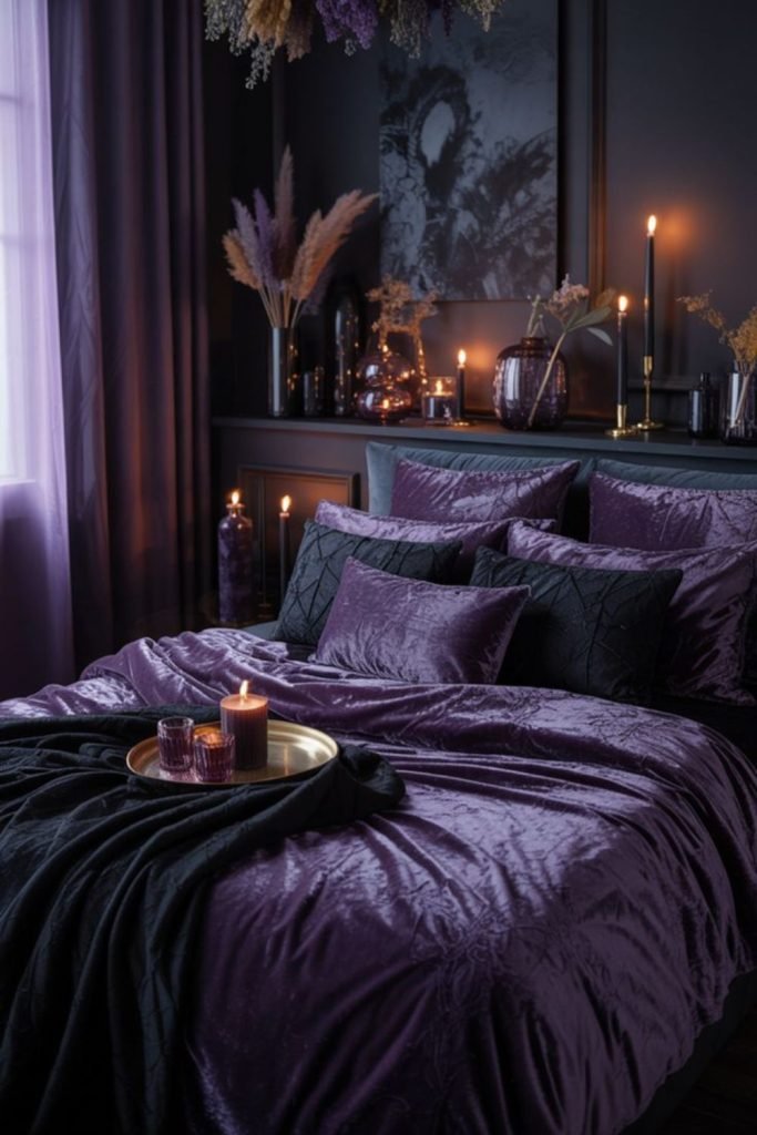 Deep Purple Bedroom