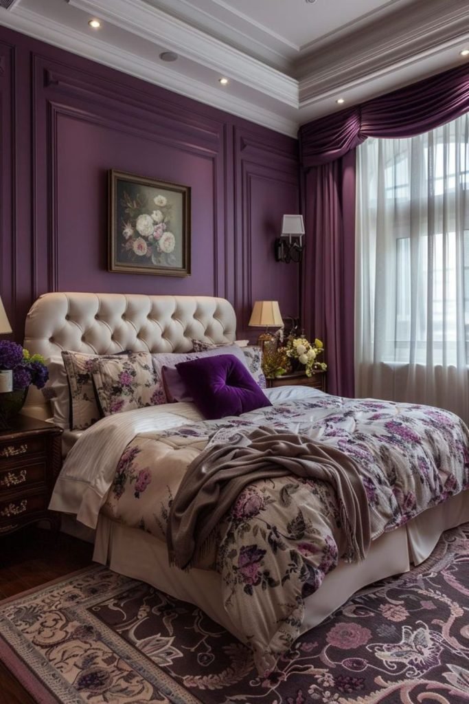 Deep Purple Bedroom