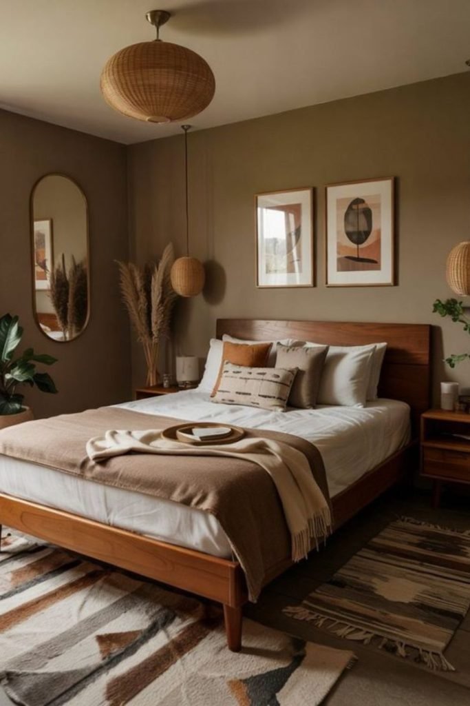 Earthy Wood Bedroom