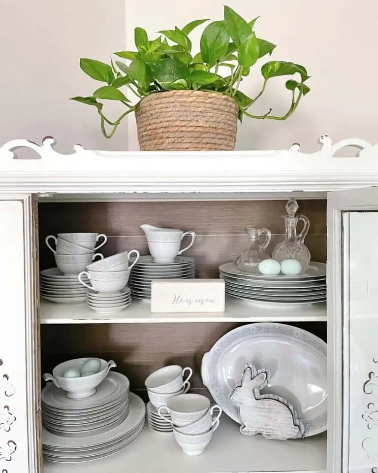 Easter Cabinet Display