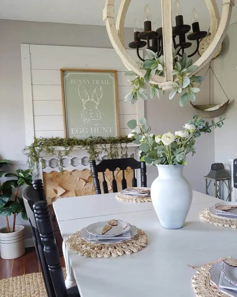 Easter Dining Setup