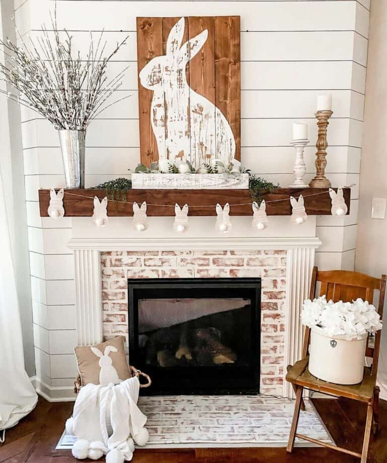 Easter Mantel Display