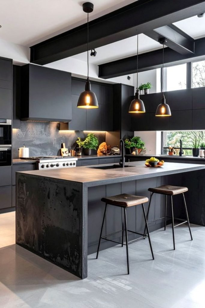 Ebony Kitchen Cabinets