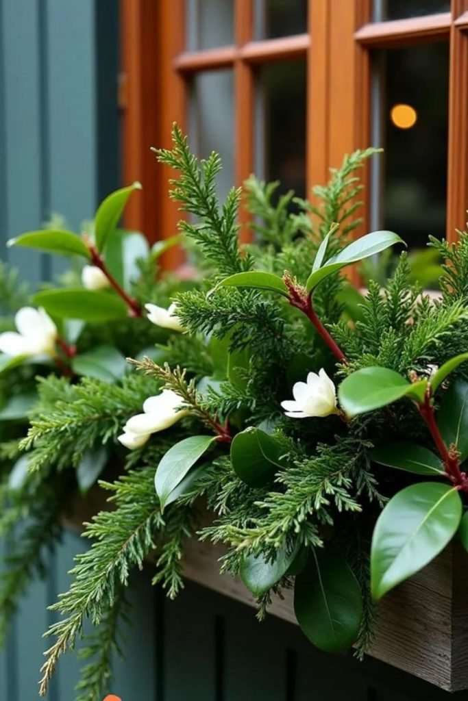 Evergreen Window Box