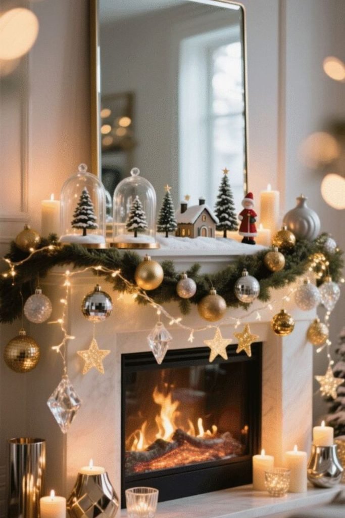 Fireplace Winter Styling