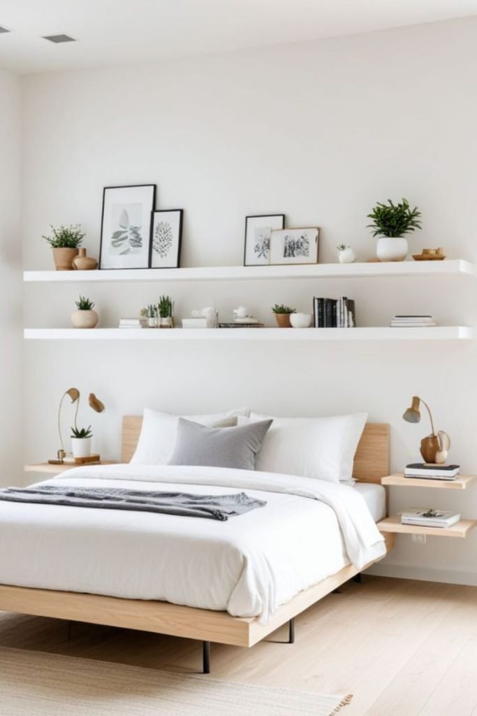 Floating Nightstand Shelves