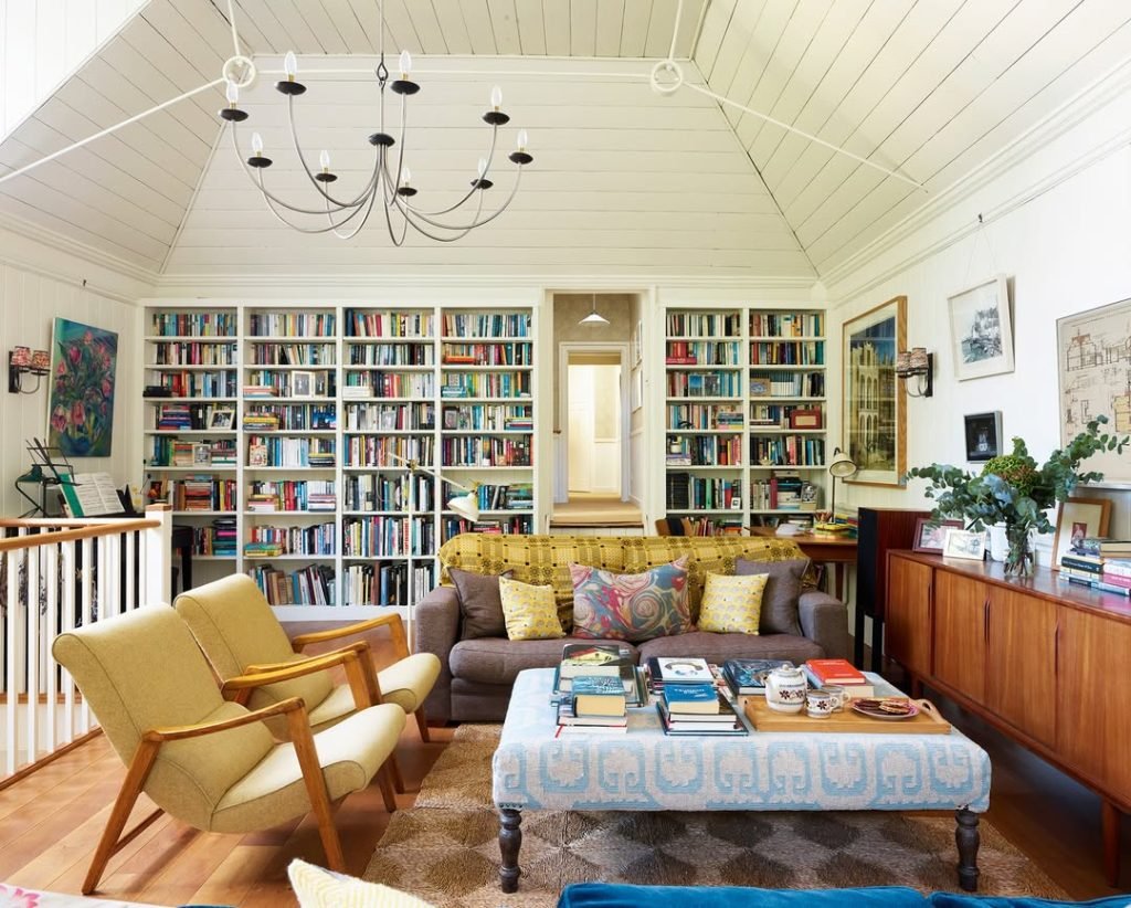 Floor-to-Ceiling Bookshelves