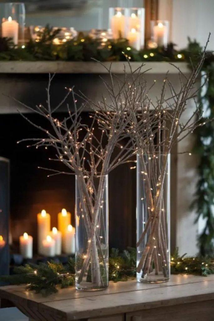 Frosted Branch Centerpiece