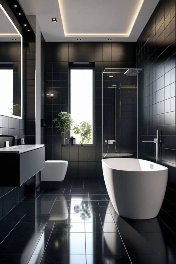 Frosted Glass Bathroom