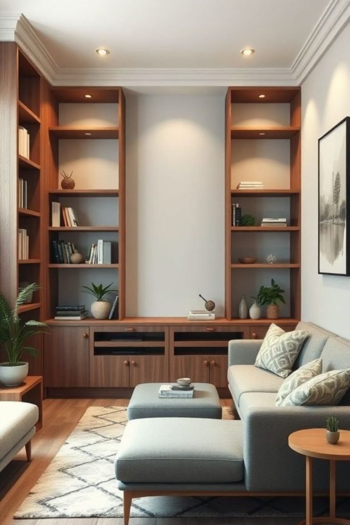 Geometric Shelving Setup