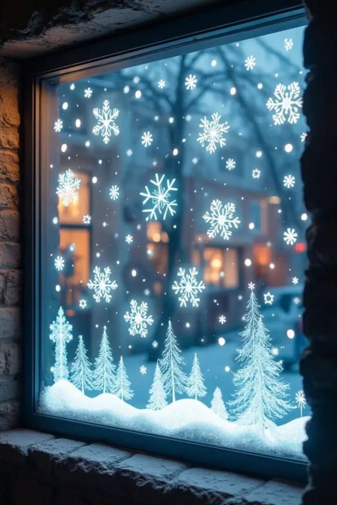 Glittery Window Crystals